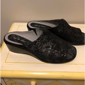 David Tate black sandal